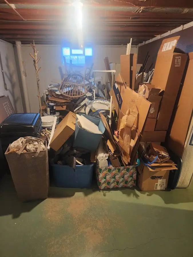 Roll-off dumpster container at job site for Roll Off Dumpster Rental in New Square